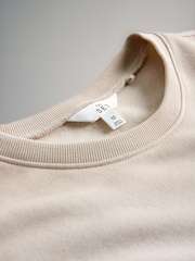 The Set Chocolate Brown/Taupe Brown/Cream 3 Pack Relaxed Crew Neck Sweatshirts - Image 5 of 6