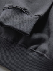 The Set Black/Charcoal Grey Marl 3 Pack Relaxed Crew Neck Sweatshirts - Image 5 of 6
