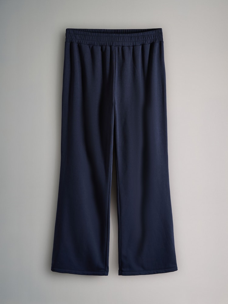 The Set Navy 2 Pack Half Zip Funnel Neck Sweatshirts and Wide Leg Joggers Set - Image 2 of 5