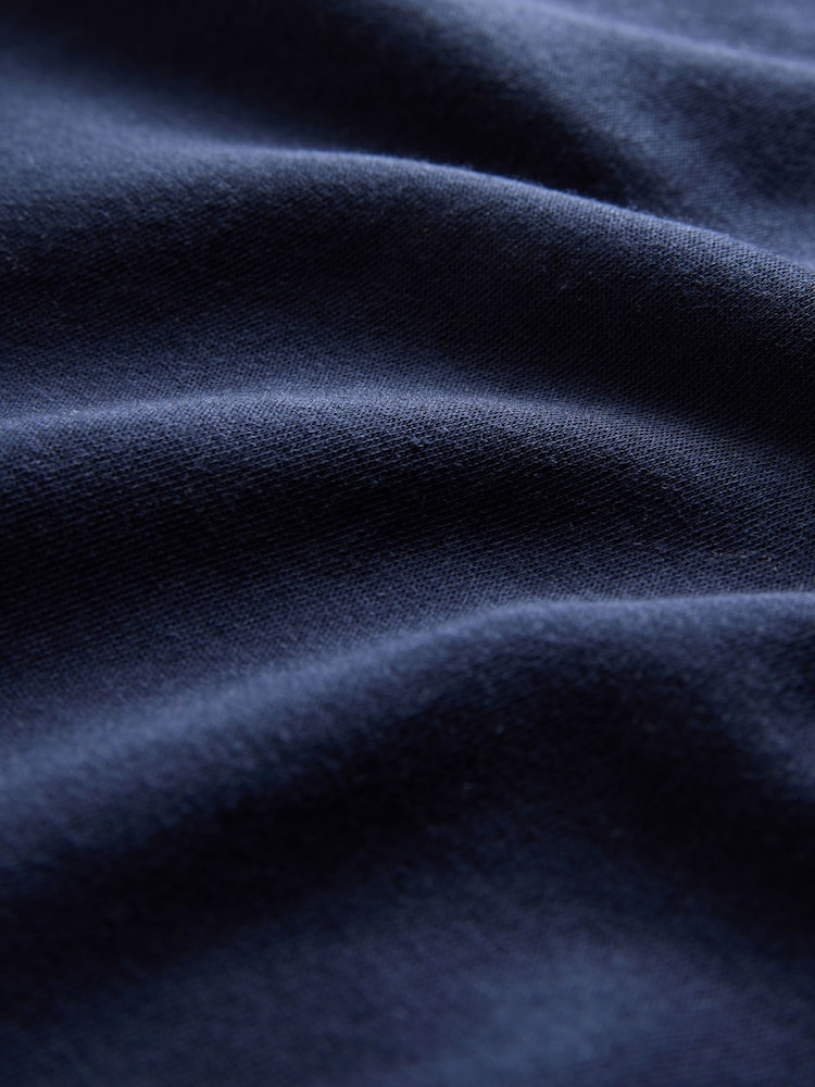 The Set Navy 2 Pack Half Zip Funnel Neck Sweatshirts and Wide Leg Joggers Set - Image 5 of 5