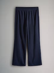 The Set Navy 2 Pack Half Zip Funnel Neck Sweatshirts and Wide Leg Joggers Set - Image 8 of 11