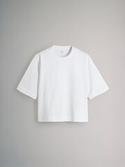 The Set Black/Charcoal/Stripe/White 4 Pack Heavyweight Short Sleeve T-Shirts - Image 2 of 7