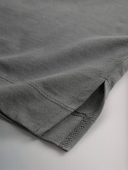 The Set Black/Charcoal/Stripe/White 4 Pack Heavyweight Short Sleeve T-Shirts - Image 7 of 7