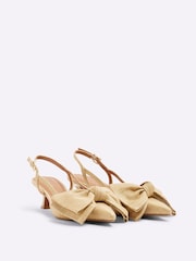 River Island širokega modela z odprto peto in pentljo - Slika 4 iz 6