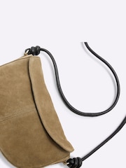 River Island Suede Scoop Cross-Body Bag - Image 4 of 6