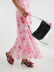 River Island 3D Flower Kitten Heel Sandals - Image 6 of 6