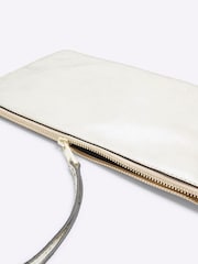 River Island Gold Metallic Leather Pouch Bag - Image 5 of 6