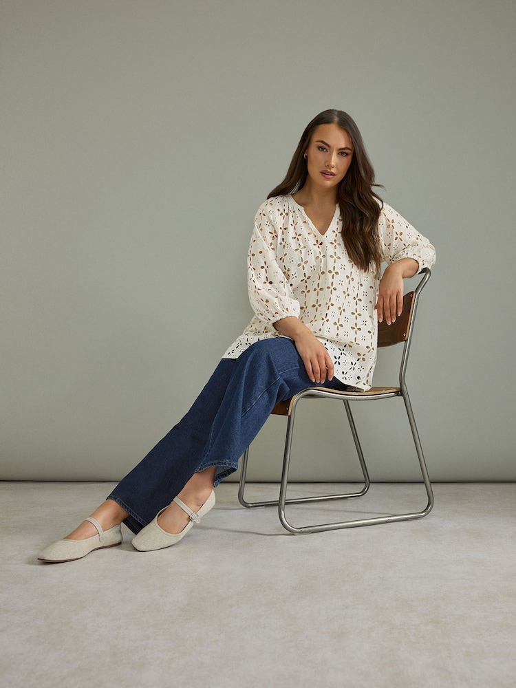 Evans Half Placket White Top - Image 4 of 6
