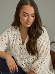Evans Half Placket White Top - Image 5 of 6