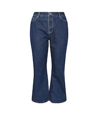 Evans Blue Premium Wide Leg 100% Cotton Jeans - Image 4 of 5