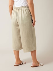 Evans Natural Wide Leg Culottes - Image 3 of 4