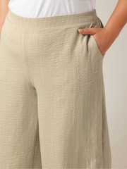 Evans Natural Wide Leg Culottes - Image 4 of 4