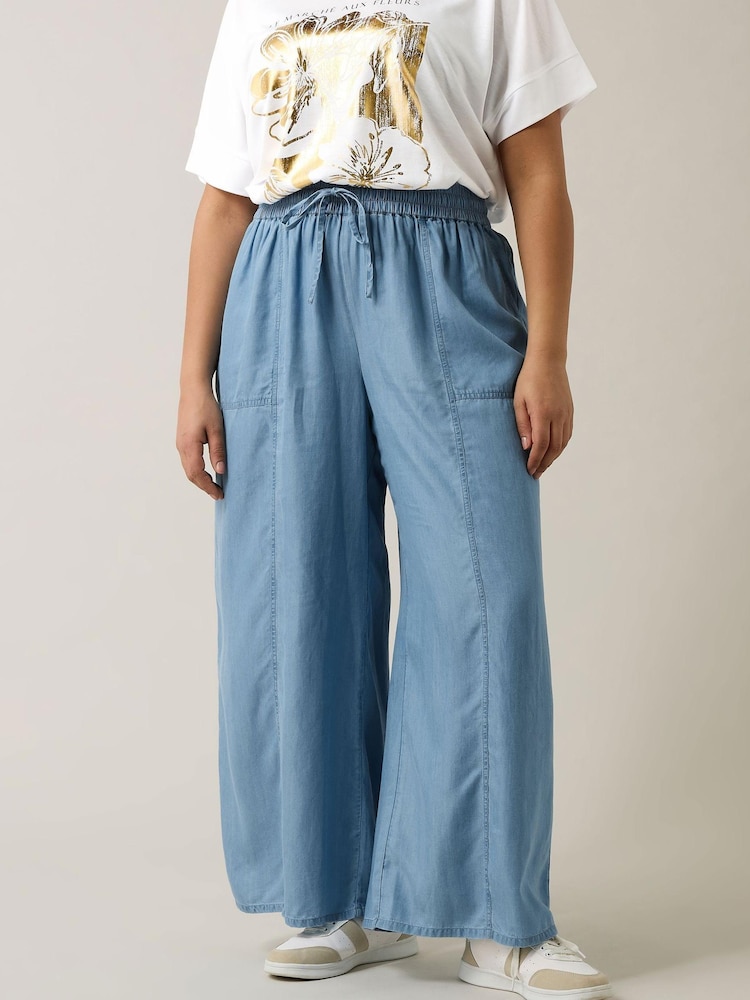 Брюки Evans Blue Washed Tencel - Image 1 of 3