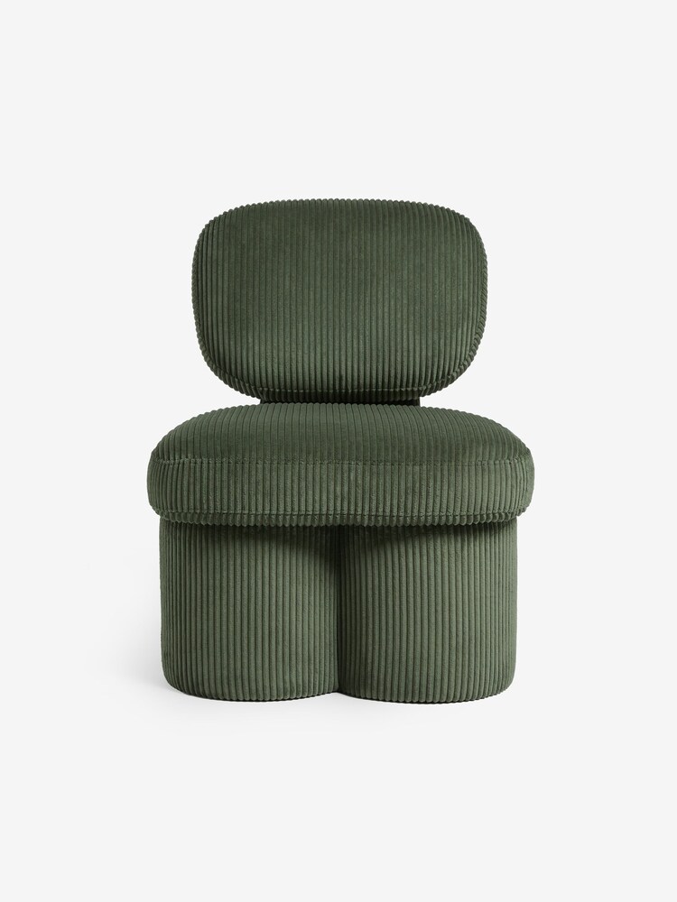 MADE.COM Forest Green Corduroy Thea Accent Chair - Image 5 of 5
