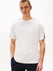 Tommy Hilfiger 100% Cotton Established Stripe Sleeve Lounge T-Shirt - صورة 1 من 5