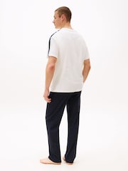 Tommy Hilfiger 100% Cotton Established Stripe Sleeve Lounge T-Shirt - صورة 2 من 5