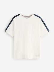 Tommy Hilfiger 100% Cotton Established Stripe Sleeve Lounge T-Shirt - صورة 5 من 5