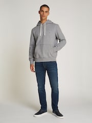 Tommy Hilfiger Grey Fleece Drawstring Hoodie - Image 1 of 6