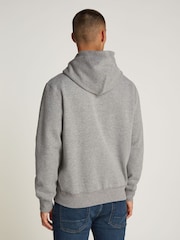 Tommy Hilfiger Grey Fleece Drawstring Hoodie - Image 2 of 6