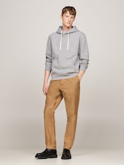 Tommy Hilfiger Grey Fleece Drawstring Hoodie - Image 4 of 6