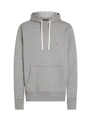 Tommy Hilfiger Grey Fleece Drawstring Hoodie - Image 5 of 6