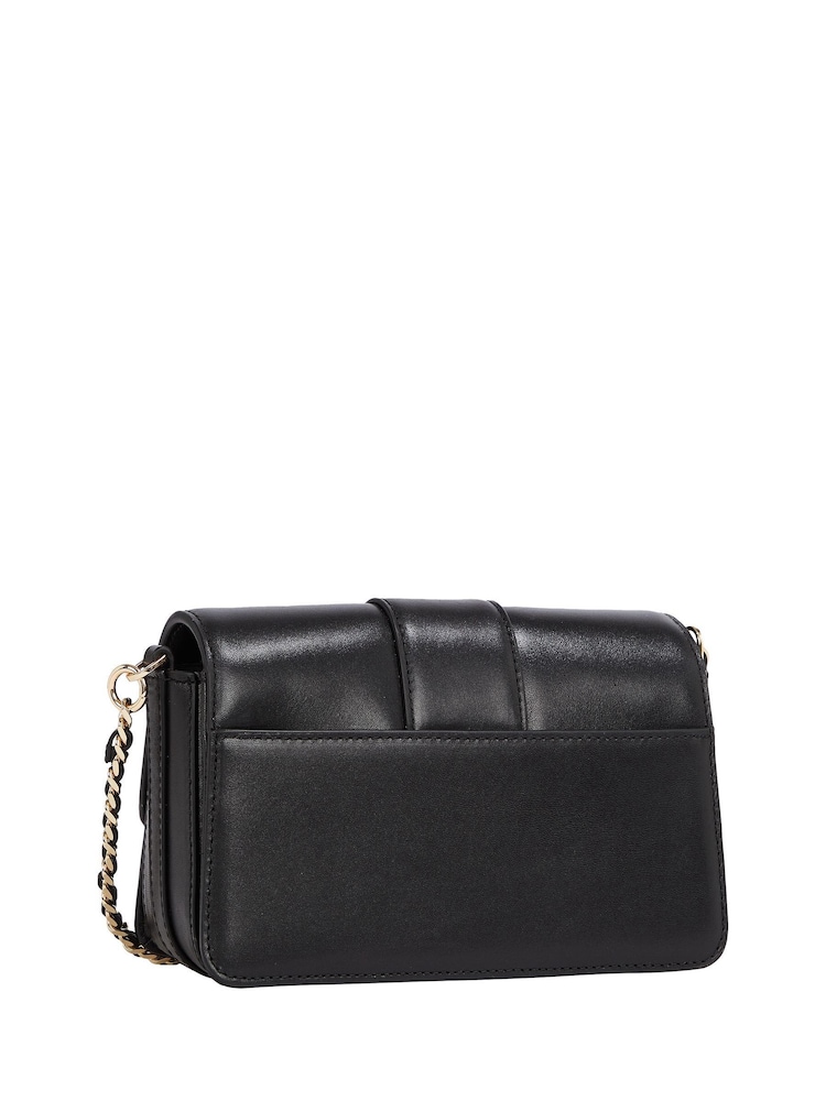 Tommy Hilfiger Black Heritage Leather Cross-Body Bag - Image 2 of 5