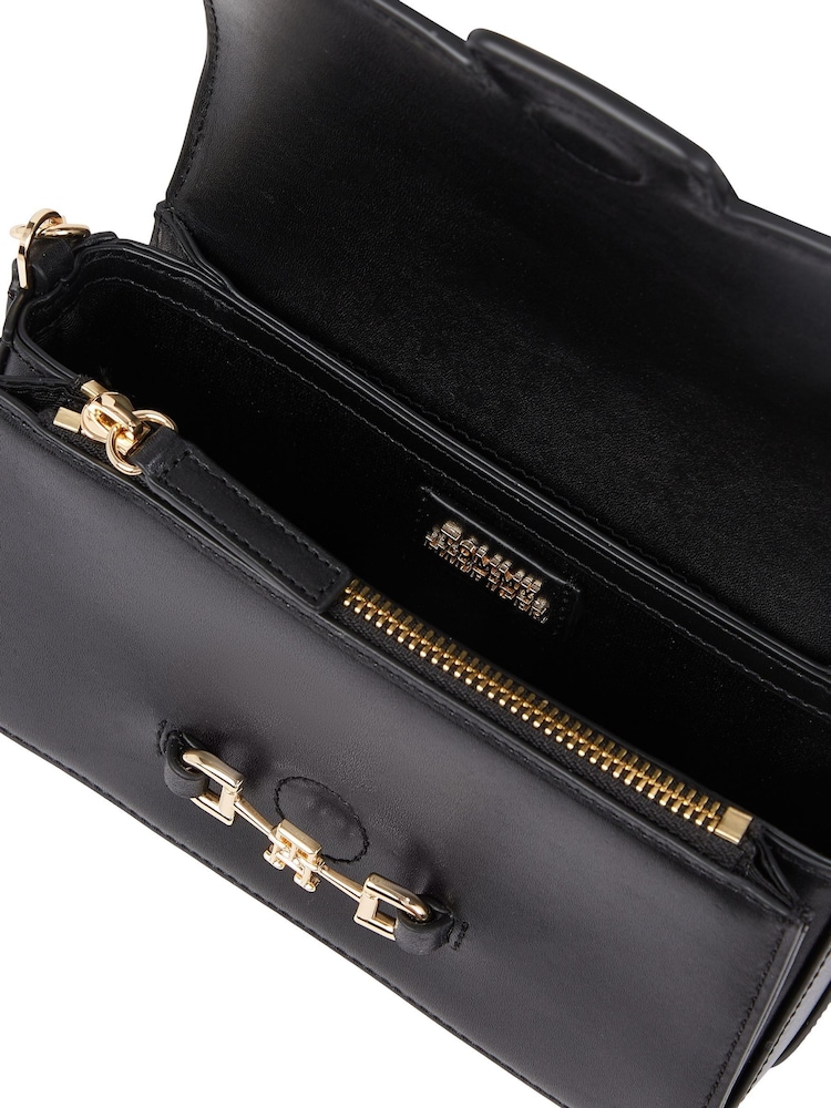 Tommy Hilfiger Black Heritage Leather Cross-Body Bag - Image 3 of 5
