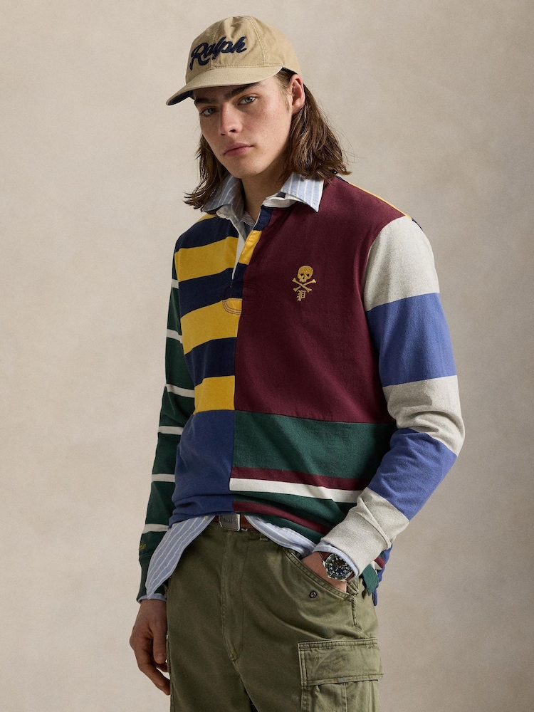 Polo Ralph Lauren Red Long Sleeve Rugby Sweatshirt - Image 1 of 7 Polo Ralph Lauren Red Long Sleeve Rugby Sweatshirt - Image 1 of 7