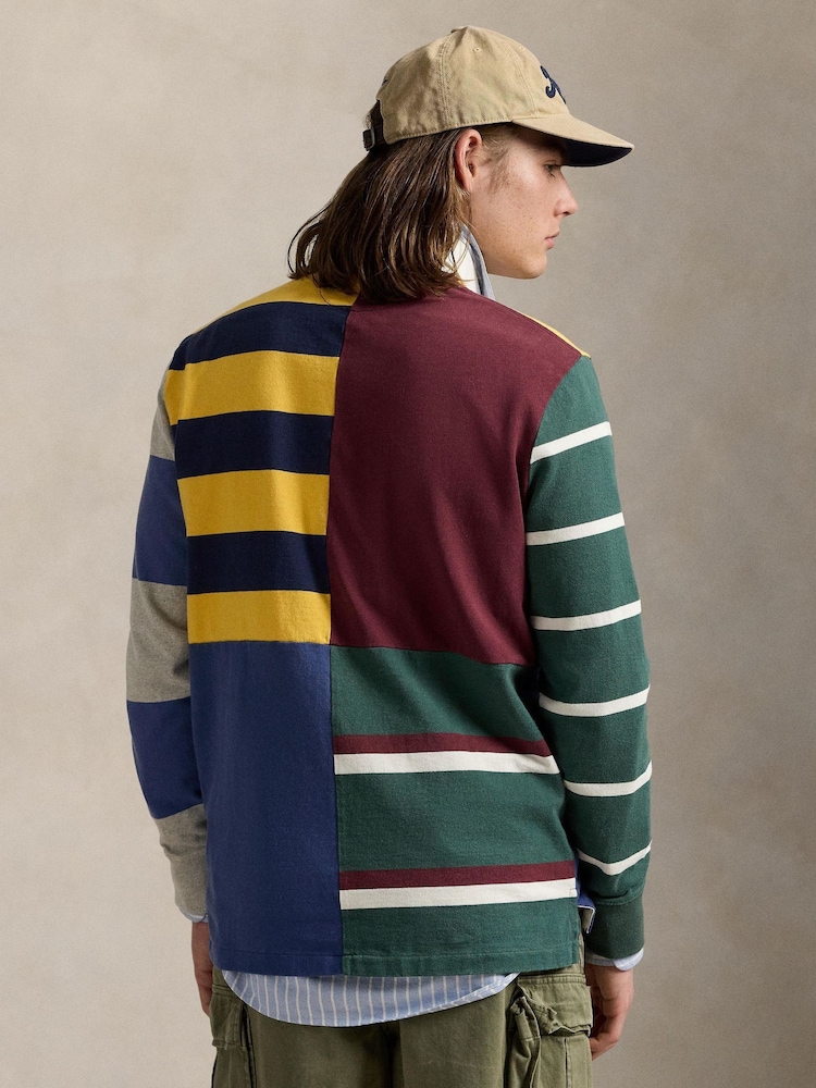 Polo Ralph Lauren Red Long Sleeve Rugby Sweatshirt - Image 2 of 7 Polo Ralph Lauren Red Long Sleeve Rugby Sweatshirt - Image 2 of 7