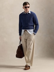 Polo Ralph Lauren Blue Long SLeeve Driver Long SLeeve Pullover Jumper - Image 3 of 7