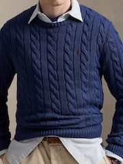 Polo Ralph Lauren Blue Long SLeeve Driver Long SLeeve Pullover Jumper - Image 4 of 7