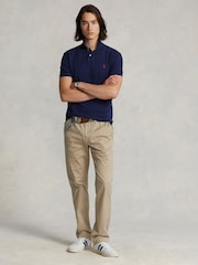 Polo Ralph Lauren Blue Short Sleeve Mesh Polo Shirt - Image 3 of 5