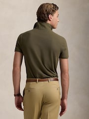Polo Ralph Lauren Khaki Short Sleeve Mesh Polo Shirt - Image 3 of 7