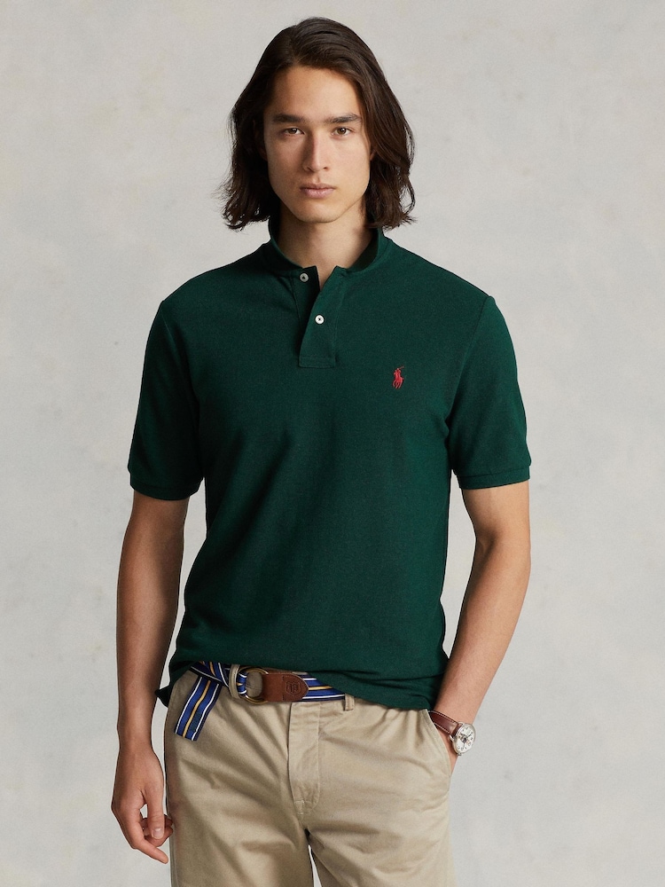 Polo Ralph Lauren Green Short Sleeve Mesh Polo Shirt - Image 1 of 5