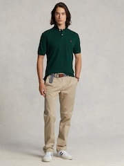 Polo Ralph Lauren Green Short Sleeve Mesh Polo Shirt - Image 3 of 5