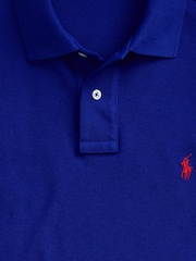 Polo Ralph Lauren Royal Blue Short Sleeve Mesh Polo Shirt - Image 5 of 5
