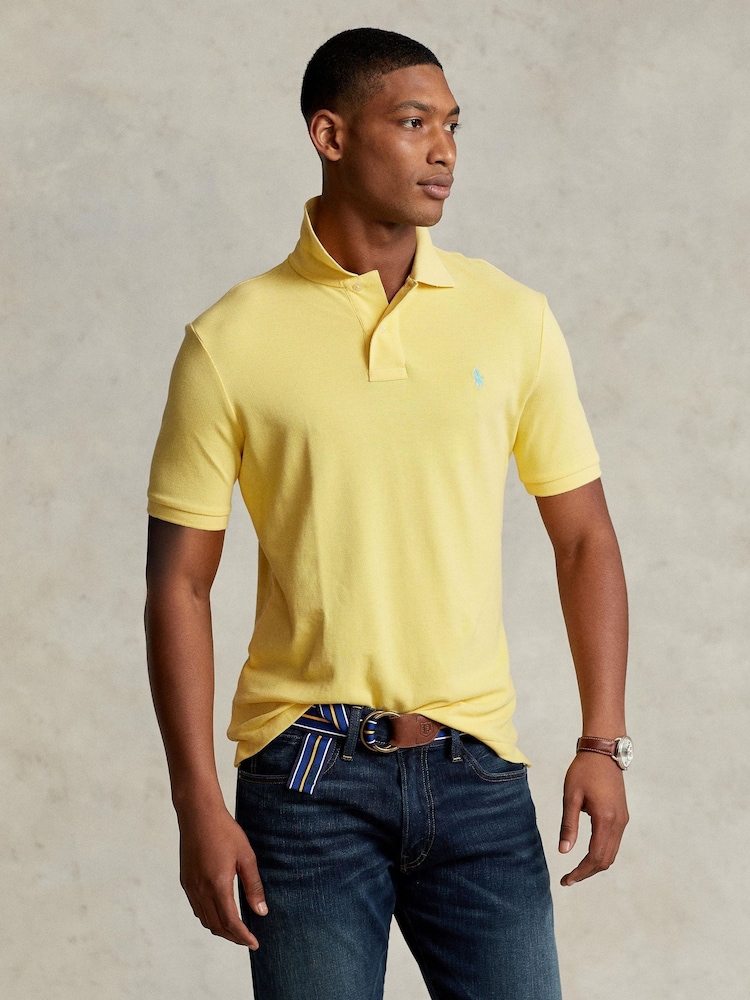 Polo Ralph Lauren Corn Yellow Short Sleeve Mesh Polo Shirt - Image 1 of 5 Polo Ralph Lauren Corn Yellow Short Sleeve Mesh Polo Shirt - Image 1 of 5