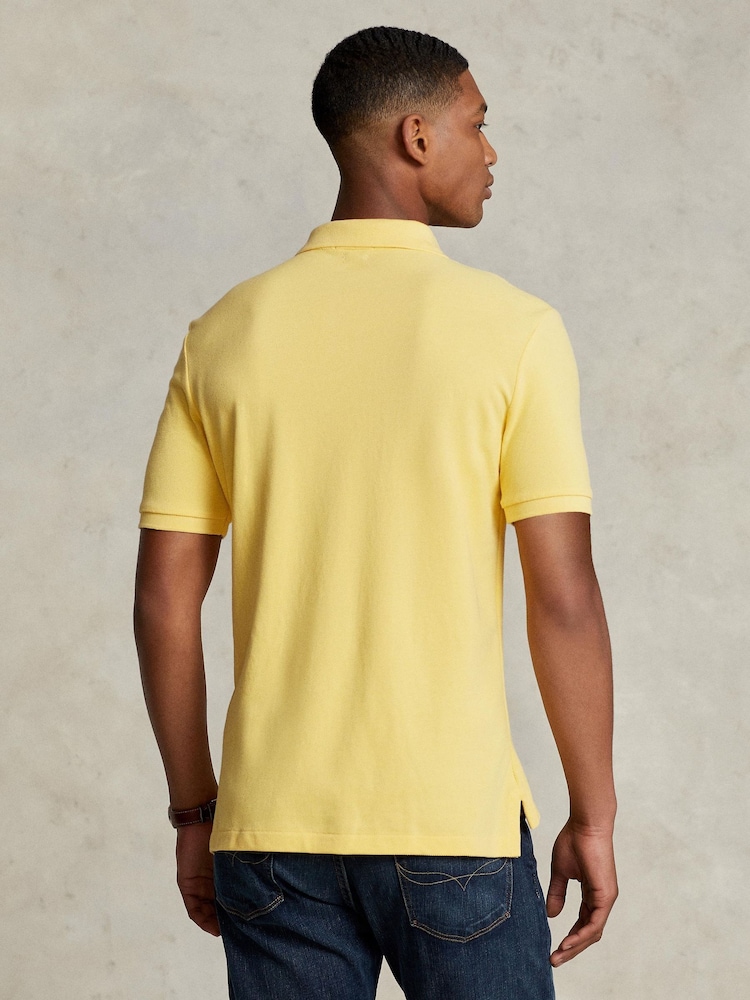 Polo Ralph Lauren Yellow Short Sleeve Mesh Polo Shirt - Image 2 of 5