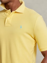 Polo Ralph Lauren Yellow Short Sleeve Mesh Polo Shirt - Image 4 of 5