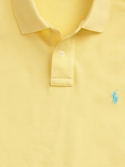 Polo Ralph Lauren Yellow Short Sleeve Mesh Polo Shirt - Image 5 of 5