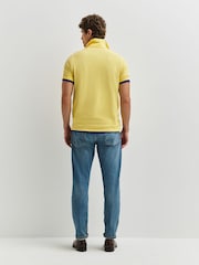 Polo Ralph Lauren Corn Yellow Custom Fit Pique Polo Shirt - Image 6 of 7
