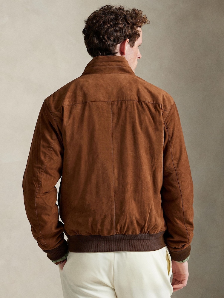 Polo Ralph Lauren Brown Bomber Jacket - Image 2 of 8