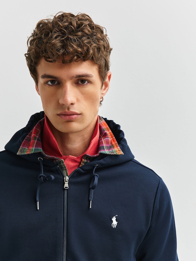 Polo Ralph Lauren Blue Long Sleeve Zip-Up Hoodie - Image 6 of 6