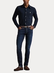 Polo Ralph Lauren Navy Blue Featherweight Mesh Shirt - Image 6 of 6