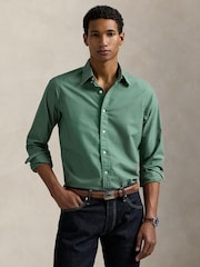 Polo Ralph Lauren Green Long Sleeve Custom Fit Oxford Shirt - Image 1 of 4