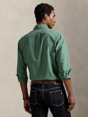 Polo Ralph Lauren Green Long Sleeve Custom Fit Oxford Shirt - Image 2 of 4