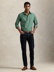 Polo Ralph Lauren Green Long Sleeve Custom Fit Oxford Shirt - Image 3 of 4