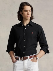 Polo Ralph Lauren Black Long Sleeve Custom Fit Oxford Shirt - Image 1 of 5