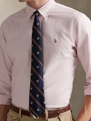 Polo Ralph Lauren Pink Long Sleeve Custom Fit Oxford Shirt - Image 4 of 10