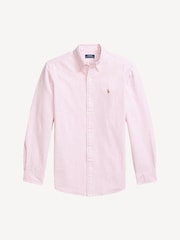 Polo Ralph Lauren Pink Long Sleeve Custom Fit Oxford Shirt - Image 8 of 10